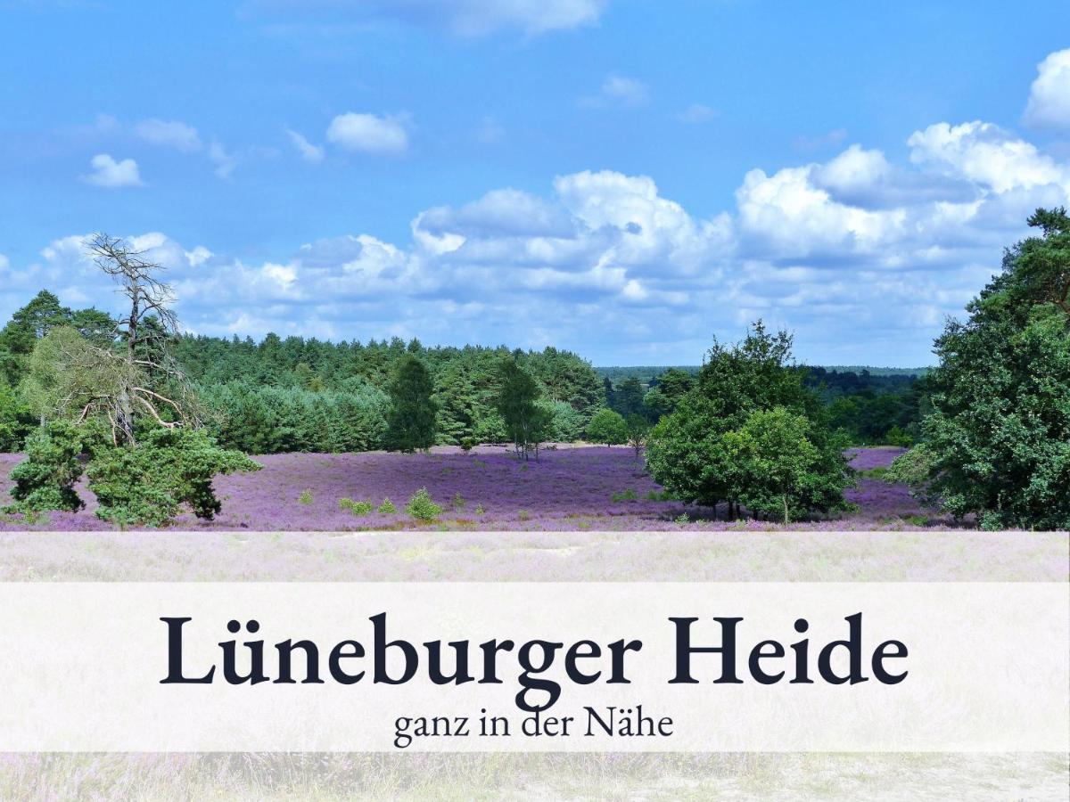 Blumenvilla - 15 Minuten Bis Zum Heide Park, Haustiere Willkommen, Sauna Im Gebaeude Schneverdingen Luaran gambar